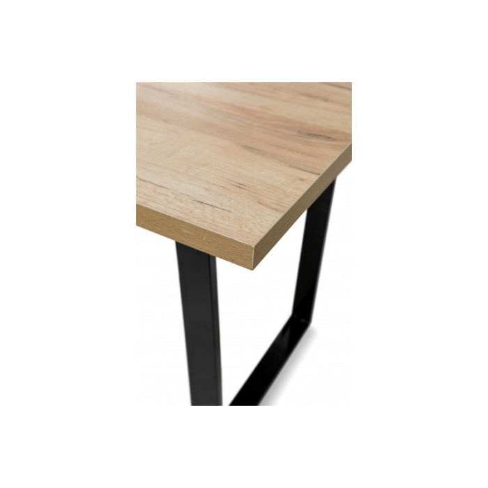 Стіл обідній Кентукі (чорний/дуб крафт золотий)