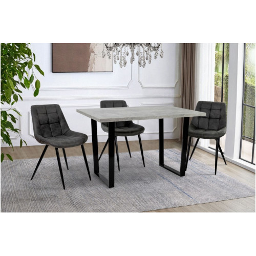 Стіл обідній Кентукі (чорний/індастріал)