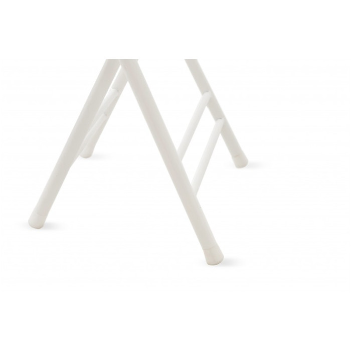 Табурет розкладний Чіп (білий/натуральний)