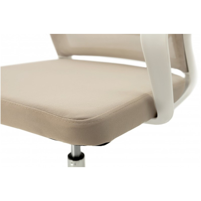 Стілець комп'ютерний Веб (білий/бежевий)