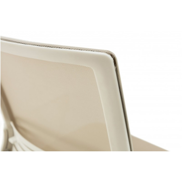 Стілець комп'ютерний Веб (білий/бежевий)