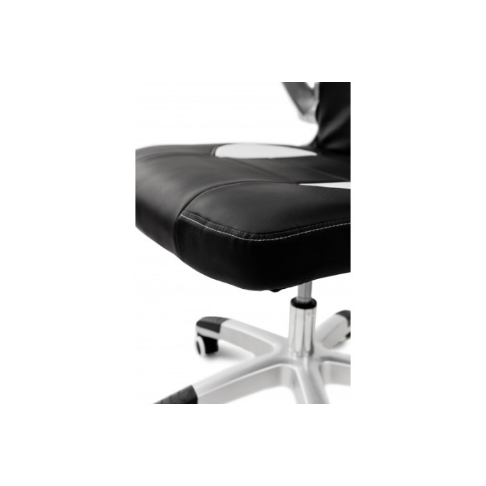 Стілець комп'ютерний Плей (Чорний/Білий)