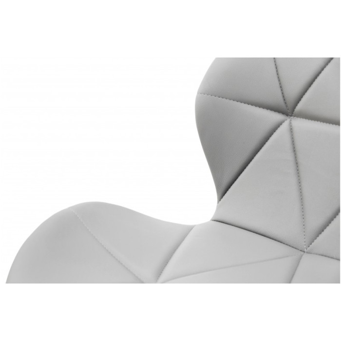 СТІЛЕЦЬ КОМП'ЮТЕРНИЙ РОККІ (СІРО-БІЛИЙ)