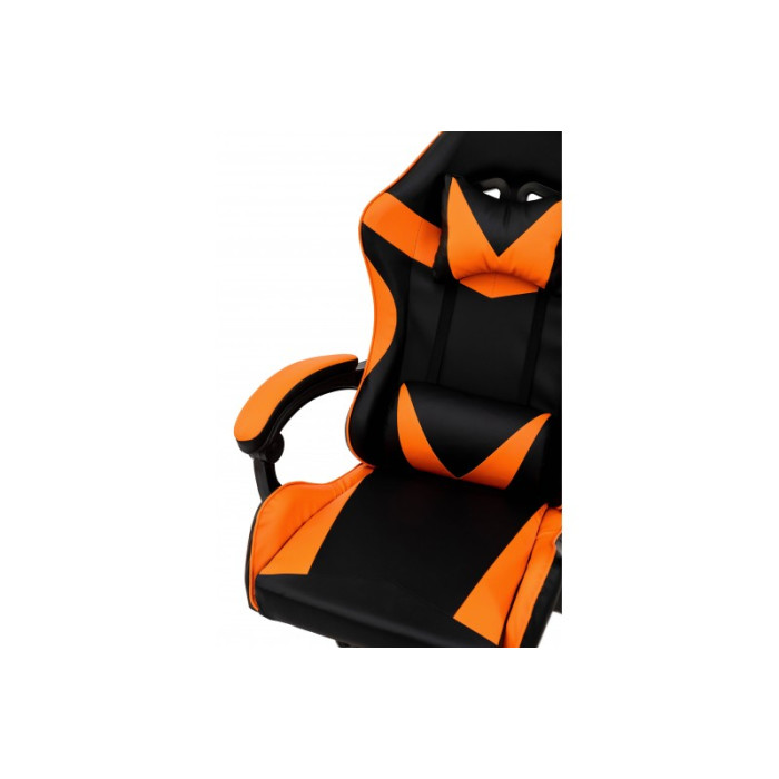 СТІЛЕЦЬ КОМП'ЮТЕРНИЙ СЛІМ (ЧОРНИЙ/Помаранчевий)