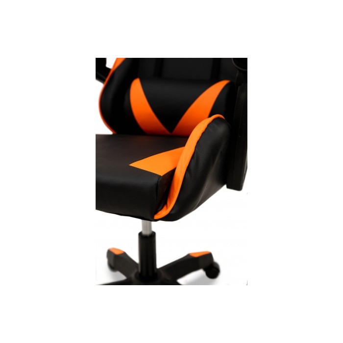 СТІЛЕЦЬ КОМП'ЮТЕРНИЙ СЛІМ (ЧОРНИЙ/Помаранчевий)