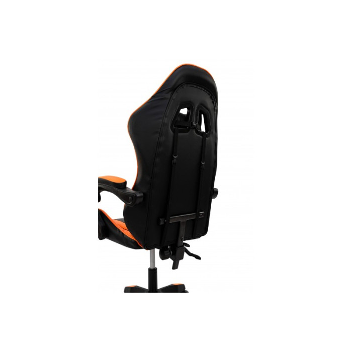 СТІЛЕЦЬ КОМП'ЮТЕРНИЙ СЛІМ (ЧОРНИЙ/Помаранчевий)