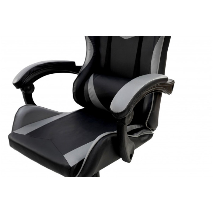 СТІЛЕЦЬ КОМП'ЮТЕРНИЙ СЛІМ (Чорно-сірий)