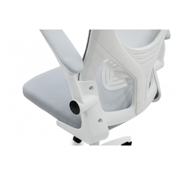 Стілець комп'ютерний Тонус (білий/світло-сірий)