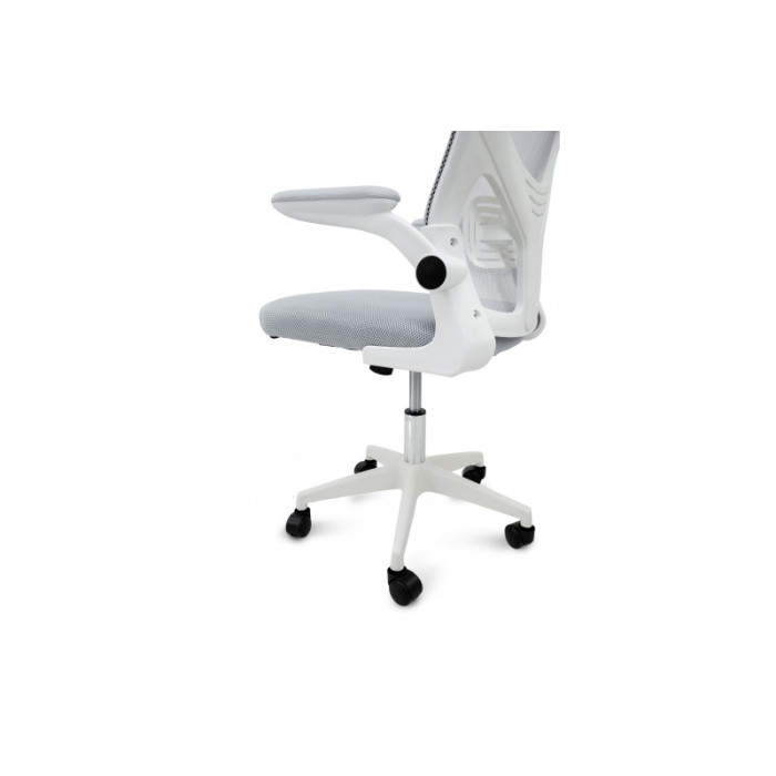 Стілець комп'ютерний Тонус (білий/світло-сірий)