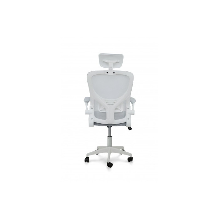 Стілець комп'ютерний Тонус (білий/світло-сірий)