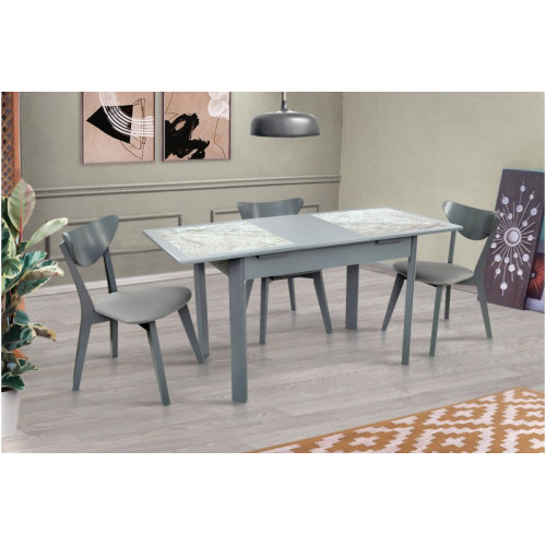 Стіл обідній Делі (Сірий)