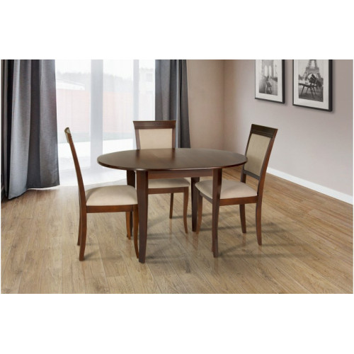 Стіл обідній Дукат (темний горіх)