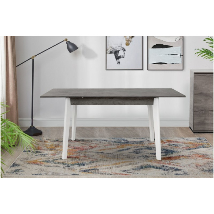 СТІЛ ОБІДНІЙ ПОРТЛЕНД (Сірий/БІЛИЙ, kronospan)