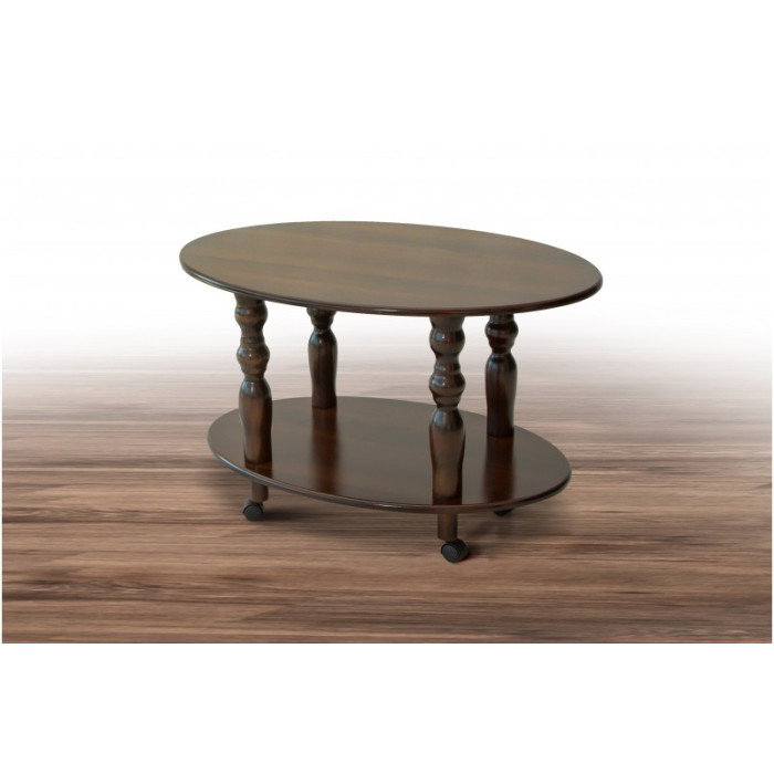 Стіл журнальний Прадо (темний горіх)