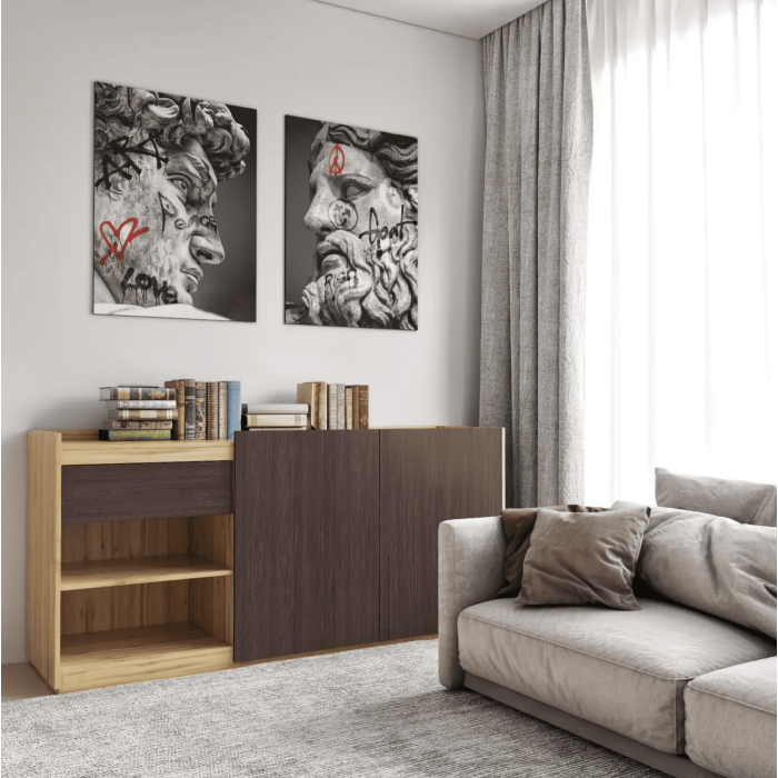 Комод Блюм 2дв 1шх