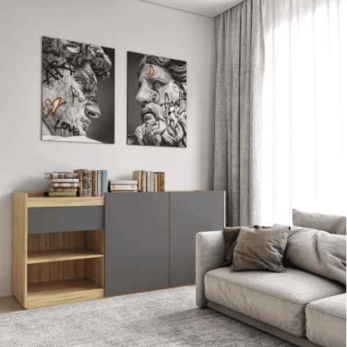 Комод Блюм 2дв 1шх