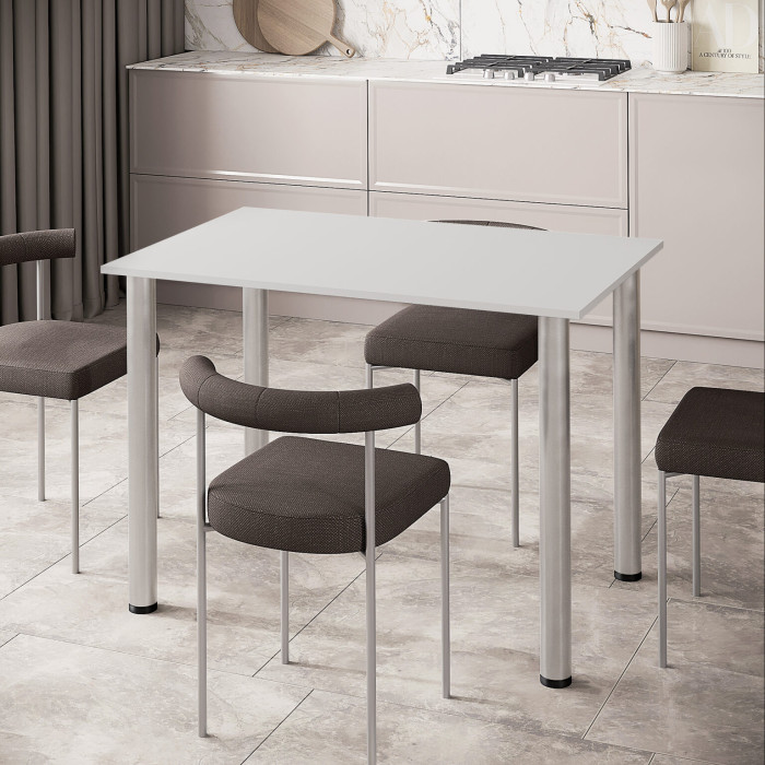 Обідній стіл на кухню або вітальню з металевими ніжками Скай