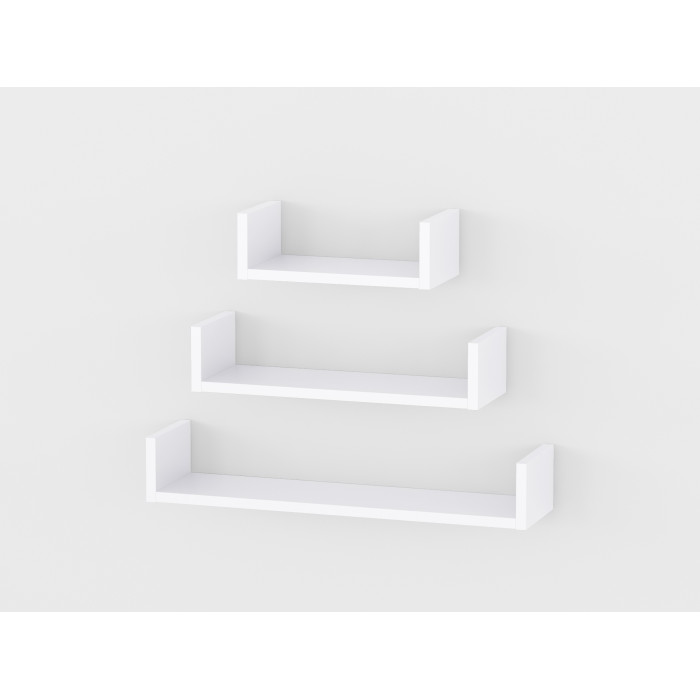 Полиці навісні для книг та декору