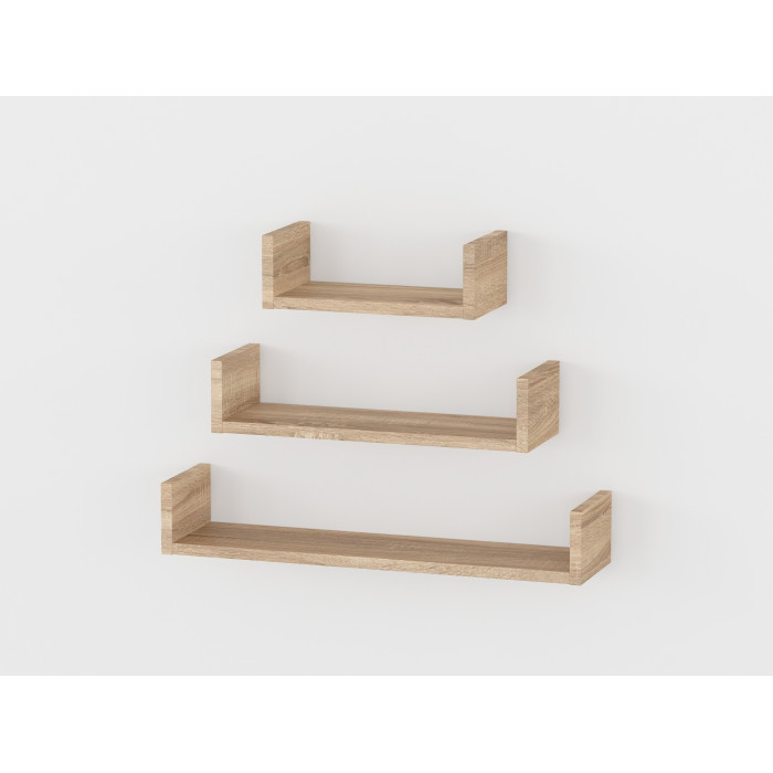 Полиці навісні для книг та декору