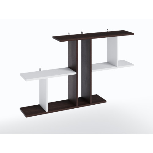 Полиця настінна для декору та книг у робочий кабінет