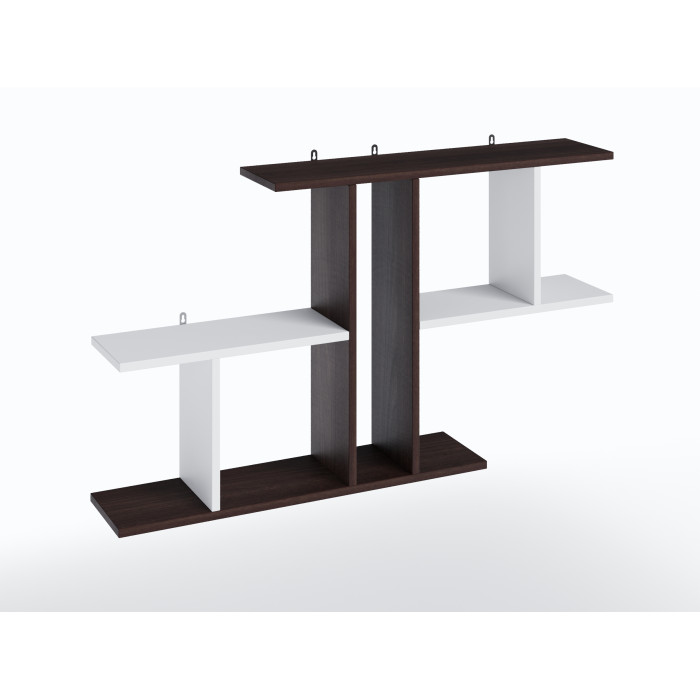 Полиця настінна для декору та книг у робочий кабінет