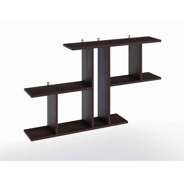 Полиця настінна для декору та книг у робочий кабінет