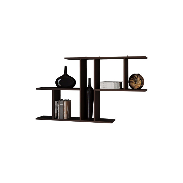 Полиця настінна для декору та книг у робочий кабінет