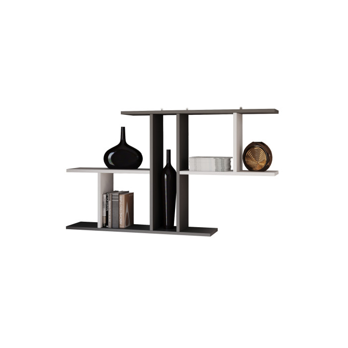 Полиця настінна для декору та книг у робочий кабінет