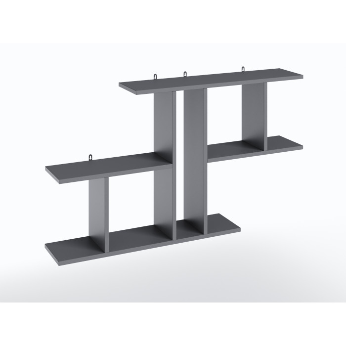 Полиця настінна для декору та книг у робочий кабінет