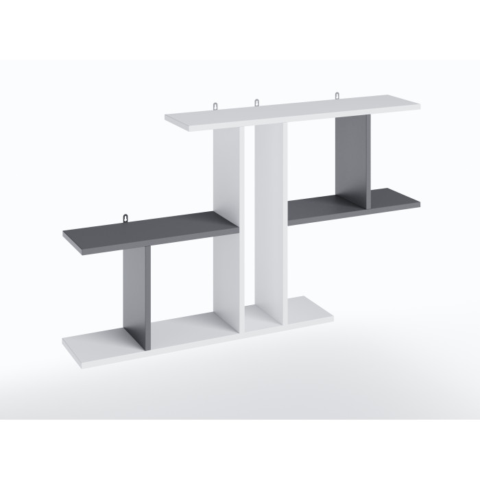 Полиця настінна для декору та книг у робочий кабінет