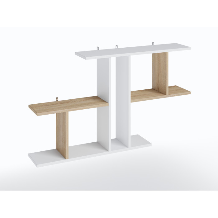 Полиця настінна для декору та книг у робочий кабінет