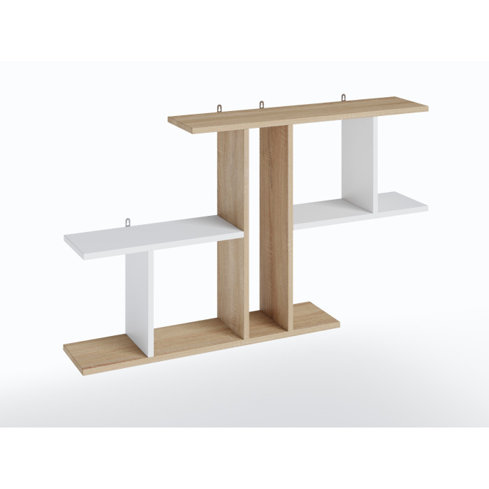 Полиця настінна для декору та книг у робочий кабінет