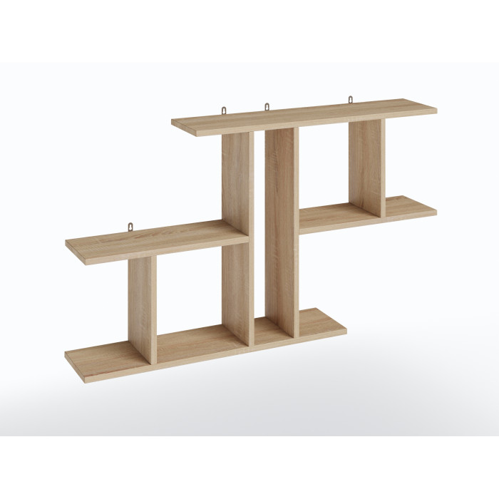 Полиця настінна для декору та книг у робочий кабінет