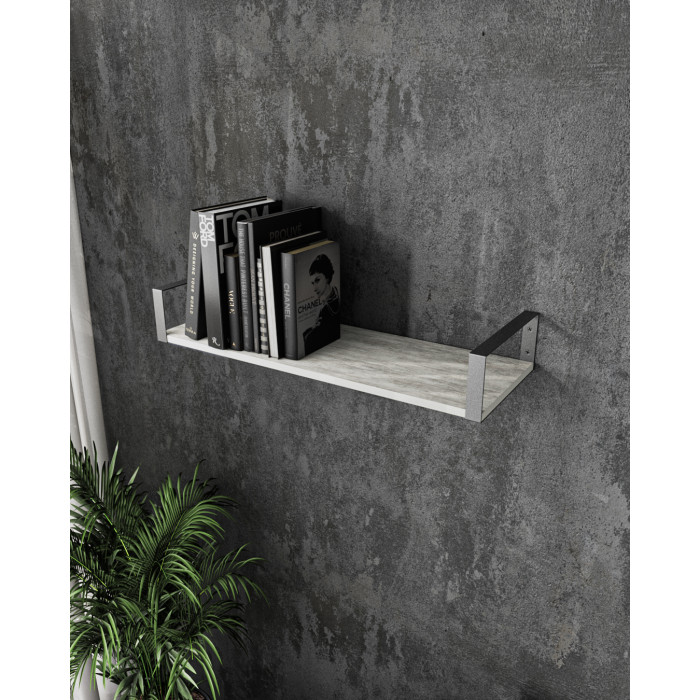 Полиця настінна для книг та декору | Прямокутник | ширина 60 см