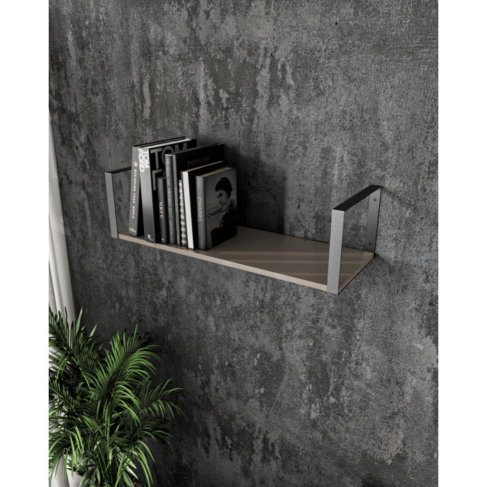 Полиця настінна для книг та декору | стиль Лофт | ширина 80 см