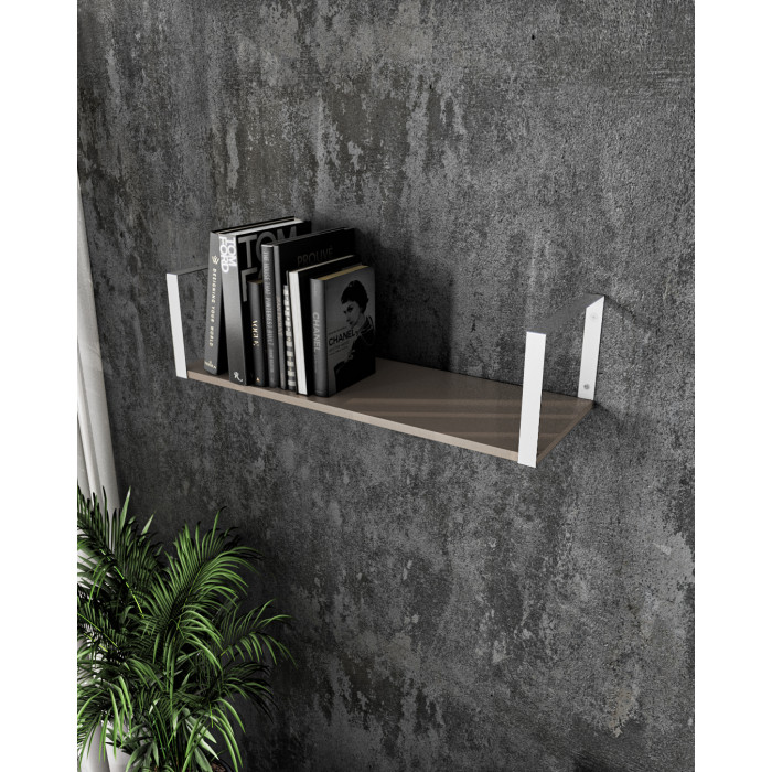 Полиця настінна для книг та декору | стиль Лофт | ширина 80 см