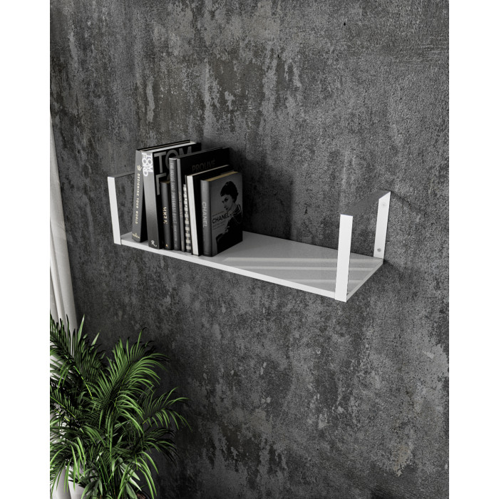 Полиця настінна для книг та декору | стиль Лофт | ширина 80 см