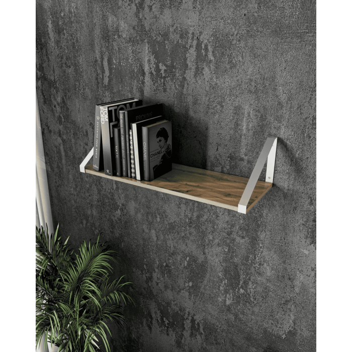 Полиця настінна для книг та декору | стиль Лофт | ширина 60 см