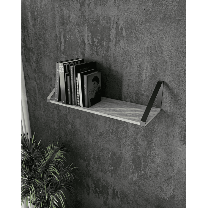 Полиця настінна для книг та декору | стиль Лофт | ширина 60 см