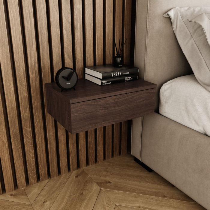 Навісна прикроватна тумба з телескопічними направляючими