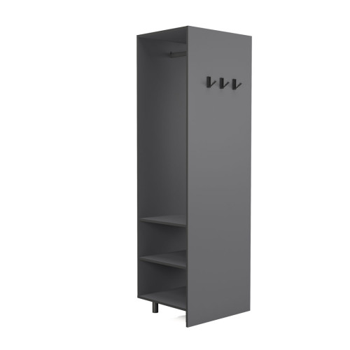 Прихожа з штангою для одягу, дзеркалом, столиком та гачками Прихожа з штангою для одягу, дзеркалом, столиком та гачками