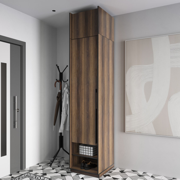 Шафа розпашна зі штангою на одну дверку