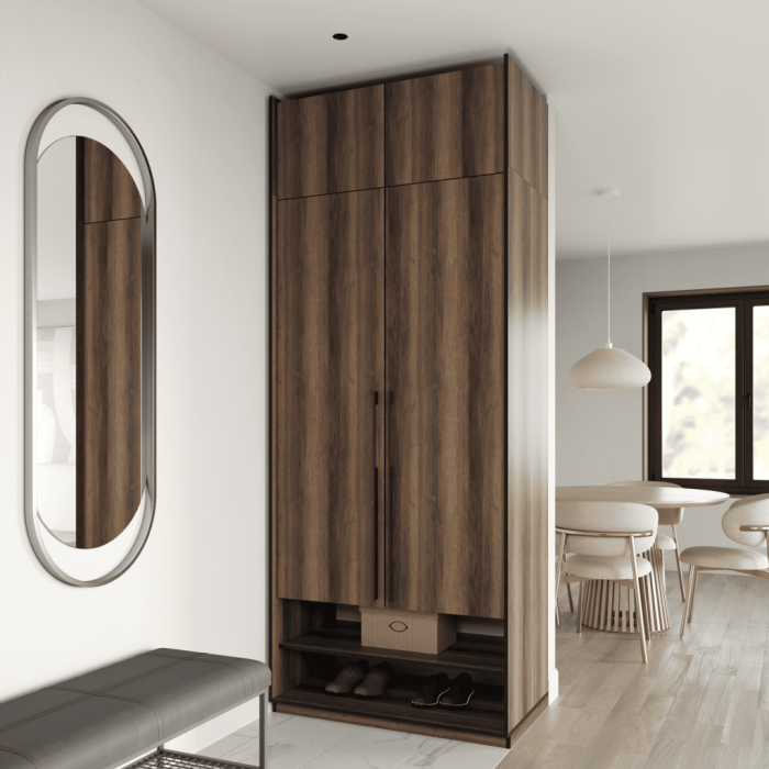 Шафа розпашна на 2 дверки з полицями