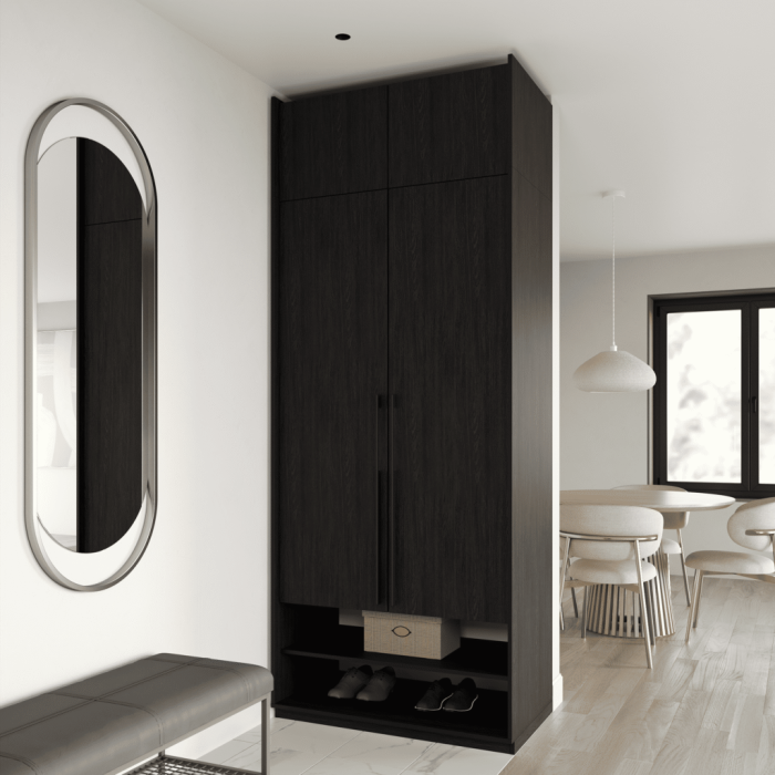 Шафа розпашна на 2 дверки з полицями