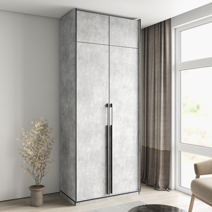 Шафа розпашна з полицями на 2 дверки