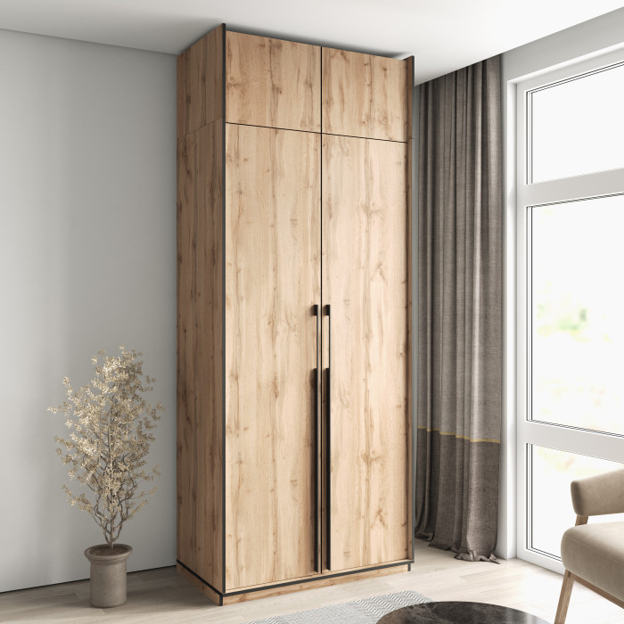 Шафа розпашна з полицями на 2 дверки