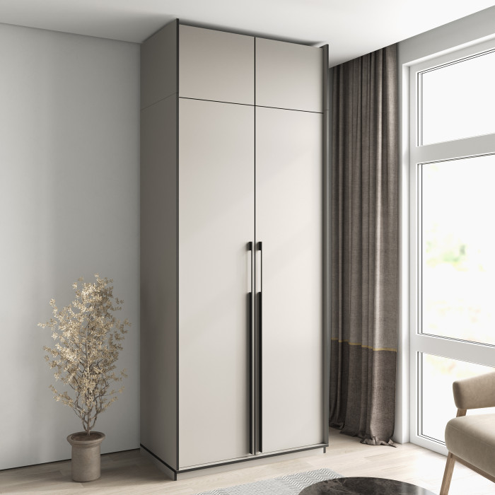 Шафа розпашна з полицями на 2 дверки