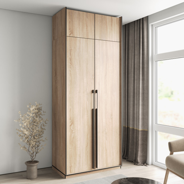 Шафа розпашна з полицями на 2 дверки