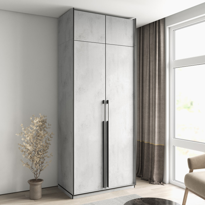 Шафа розпашна з полицями на 2 дверки