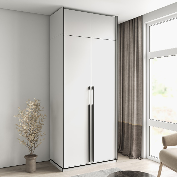 Шафа розпашна з полицями на 2 дверки